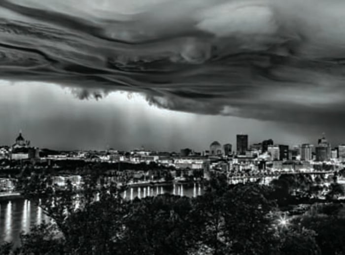 © Chris Emeott/EmeottPhoto.comSummer storm above Saint Paul, as seen from the High Bridge