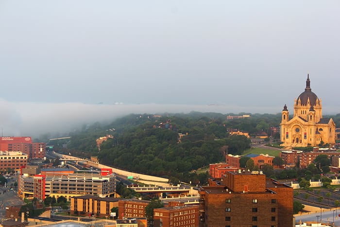 Foggy Saint Paul Skyline © berry LLC.